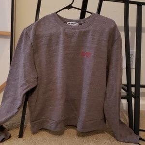 Gray Crew Sweater Med Women